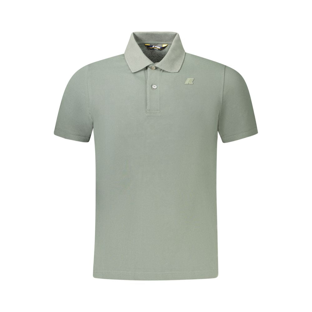 K-WAY Green Cotton Men Polo Shirt