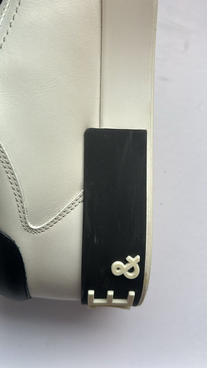 Dolce & Gabbana White Leather Logo Portofino Sneakers Shoes