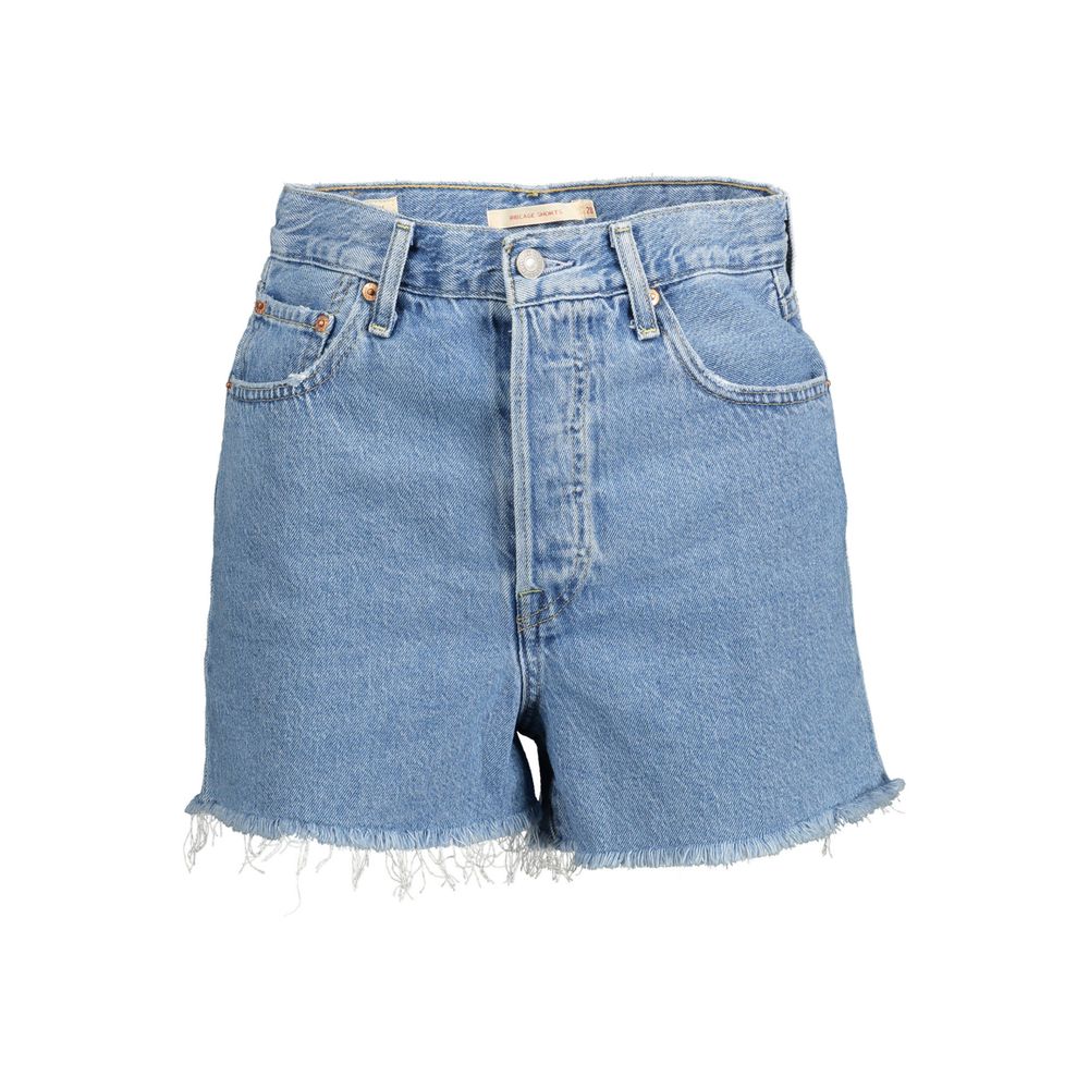 Levi's Light Blue Cotton Women Short
