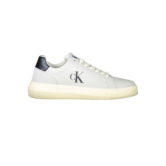 Calvin Klein Gray Leather Men Sneaker