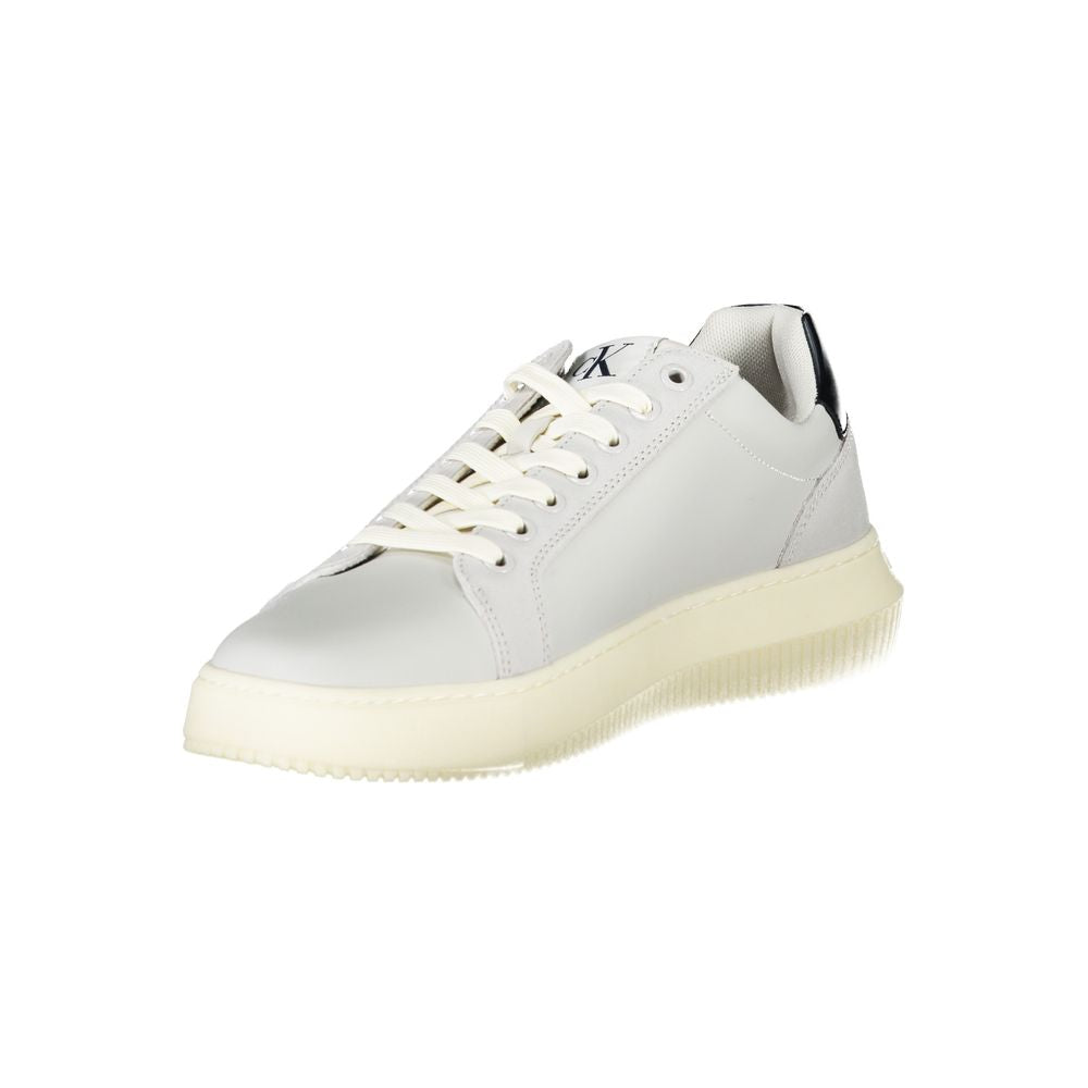 Calvin Klein Gray Leather Men Sneaker
