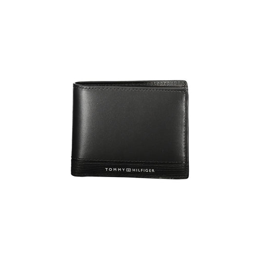 Tommy Hilfiger Black Leather Men Wallet