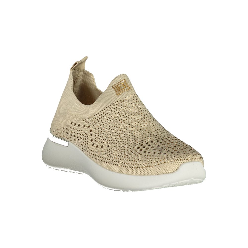 Laura Biagiotti Beige Polyester Women Sneaker