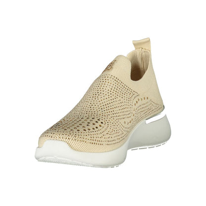 Laura Biagiotti Beige Polyester Women Sneaker