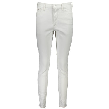 Tommy Hilfiger White Cotton Women Jeans