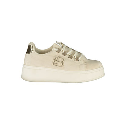 Laura Biagiotti Beige Polyester Women Sneaker