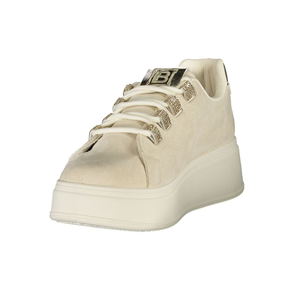 Laura Biagiotti Beige Polyester Women Sneaker