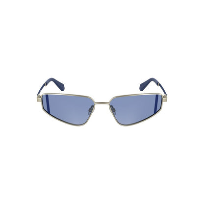 Calvin Klein Gray Metal Women Sunglass