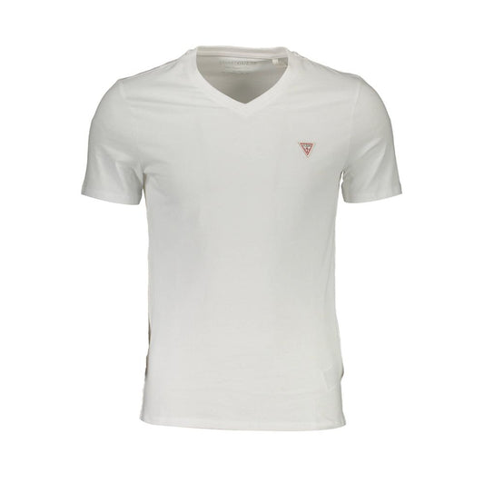 Guess Jeans White Cotton Men TShirt