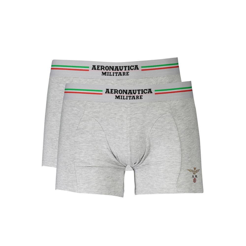 Aeronautica Militare Brown Cotton Men Boxer Short