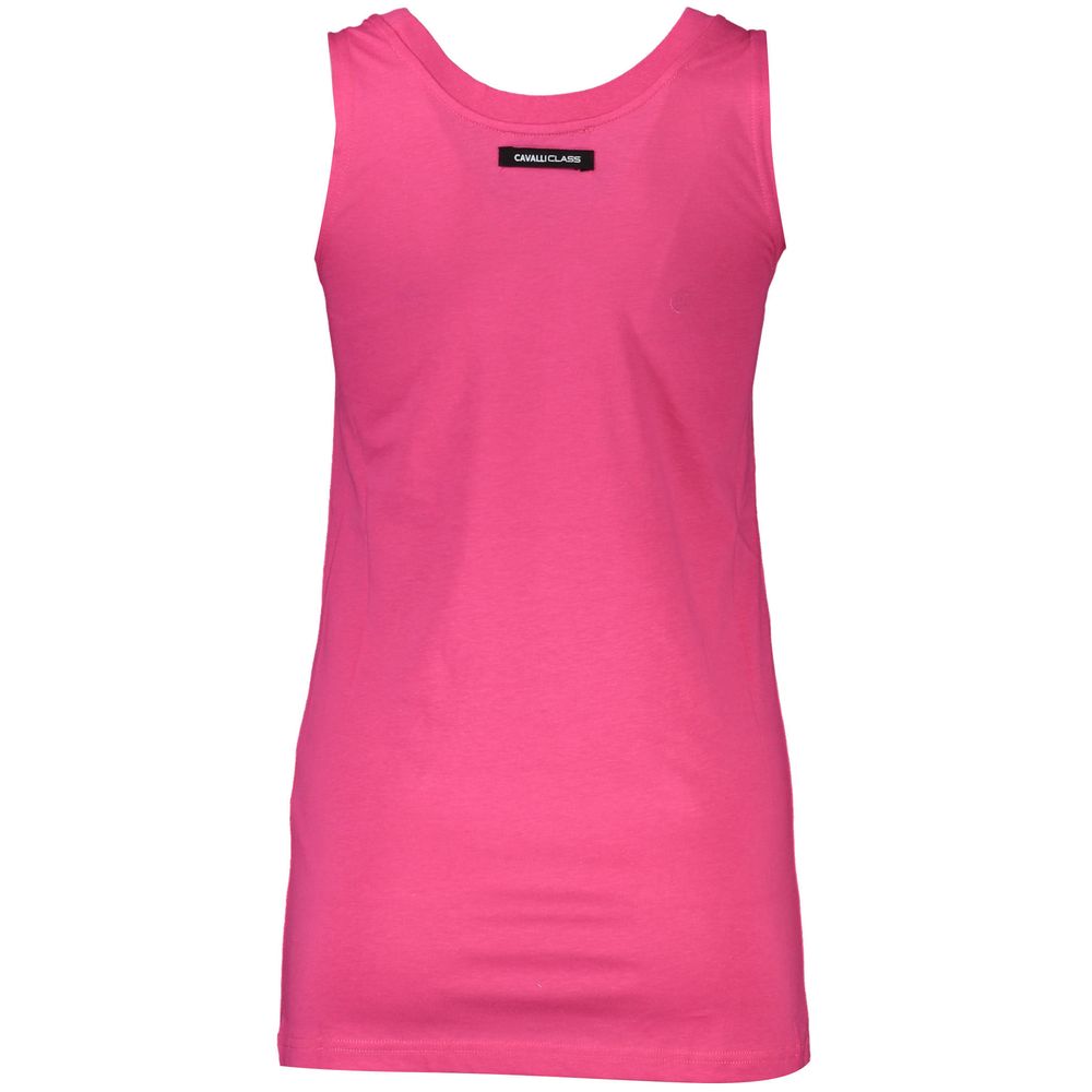 Cavalli Class Pink Cotton Women Top