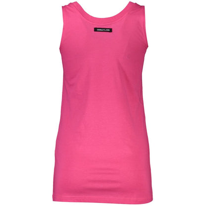 Cavalli Class Pink Cotton Women Top