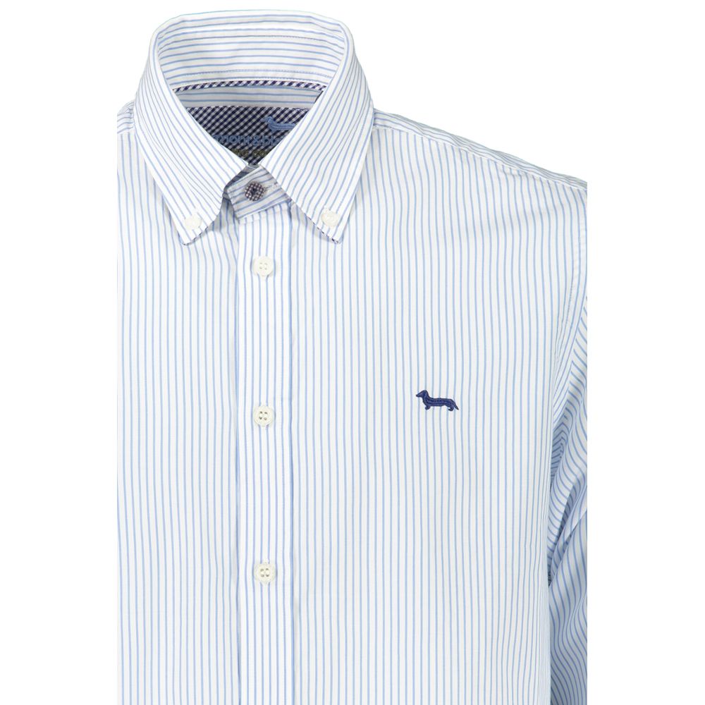Harmont & Blaine Light Blue Cotton Men Shirt