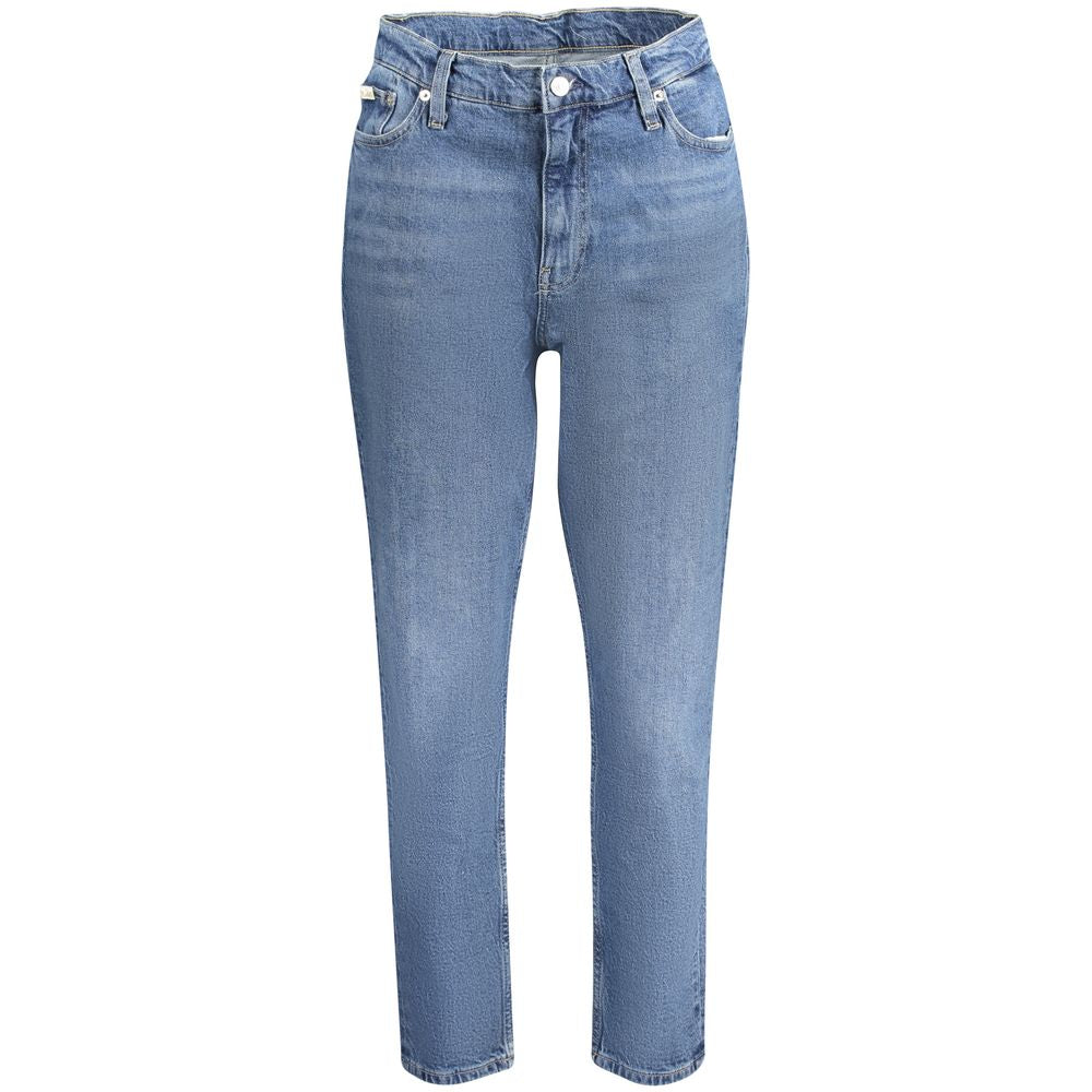 Calvin Klein Blue Cotton Jeans & Pant