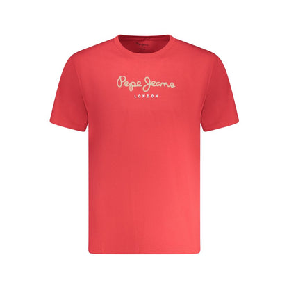 Pepe Jeans Red Cotton T-Shirt
