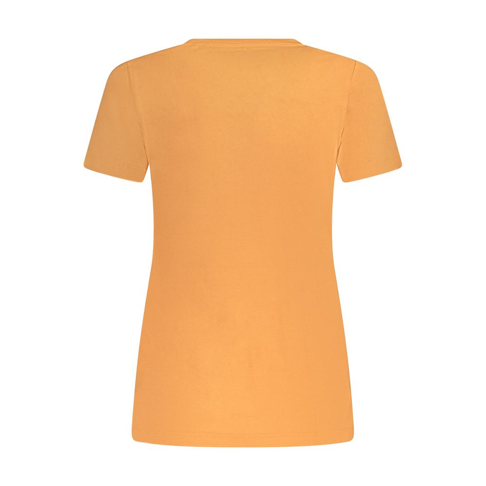 Pepe Jeans Orange Cotton Tops & T-Shirt