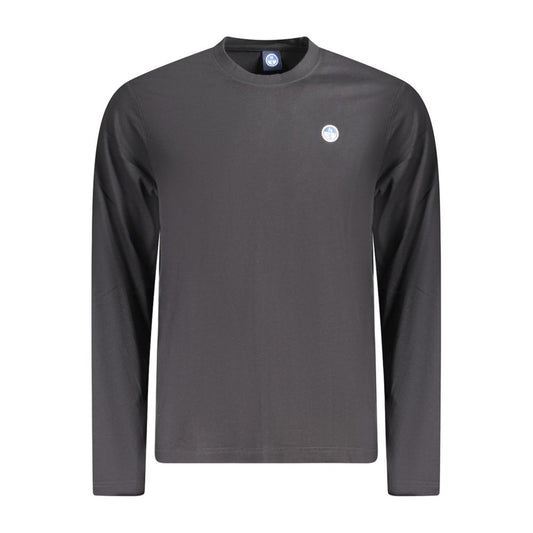 North Sails Black Cotton Men T-Shirt