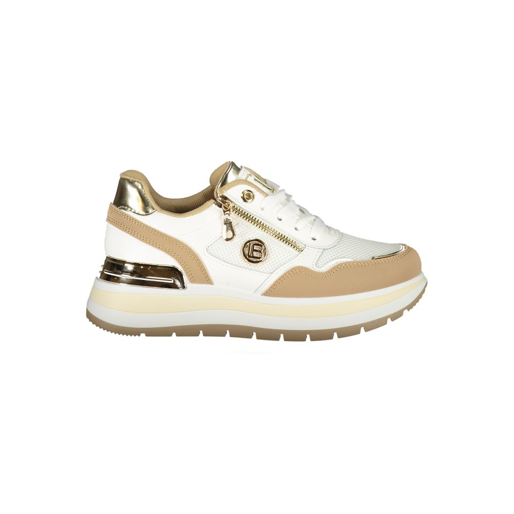 Laura Biagiotti Beige Polyester Women Sneaker