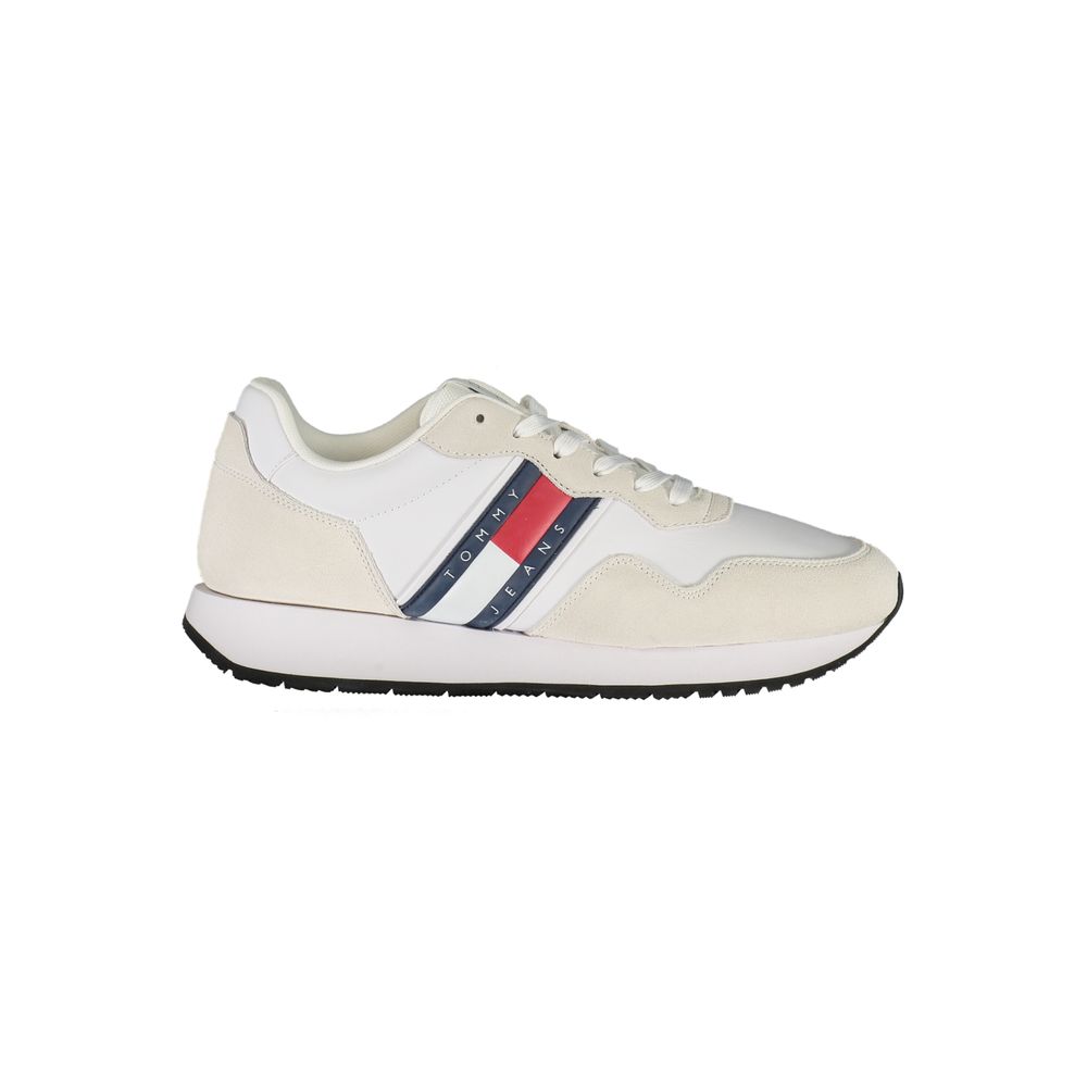 Tommy Hilfiger White Leather Men Sneaker