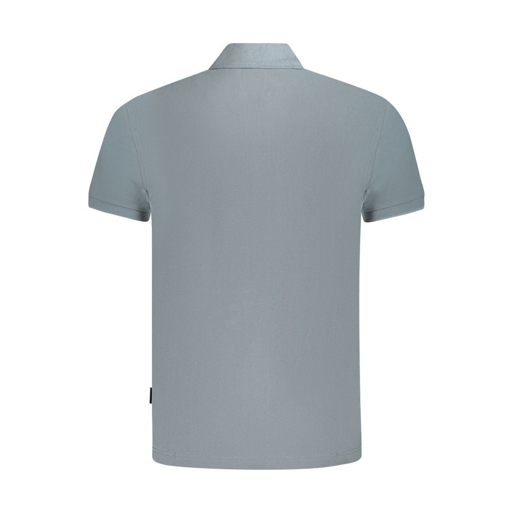 Napapijri Brown Cotton Men Polo Shirt