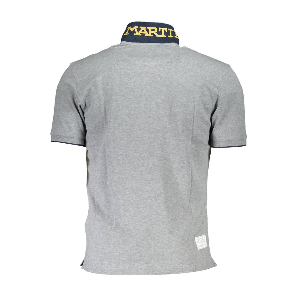 La Martina Brown Cotton Men Polo Shirt