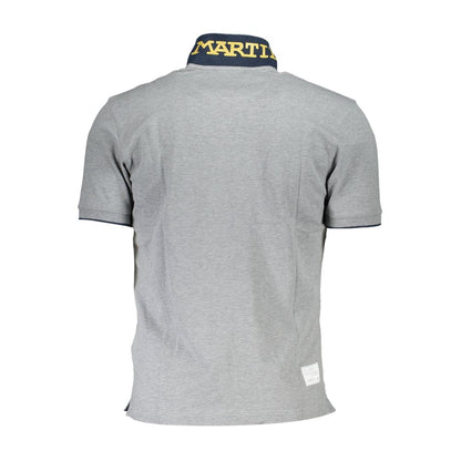 La Martina Brown Cotton Men Polo Shirt