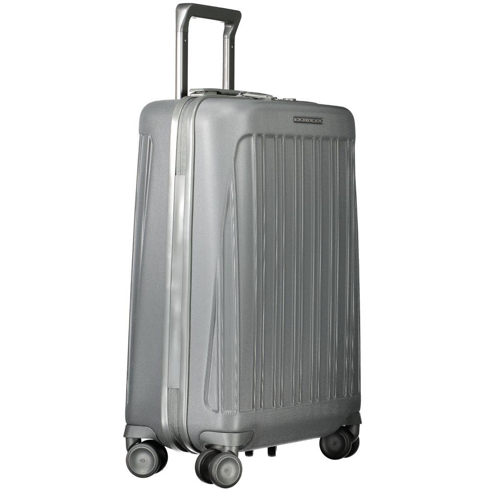 Piquadro Gray Polycarbonate Men Luggage