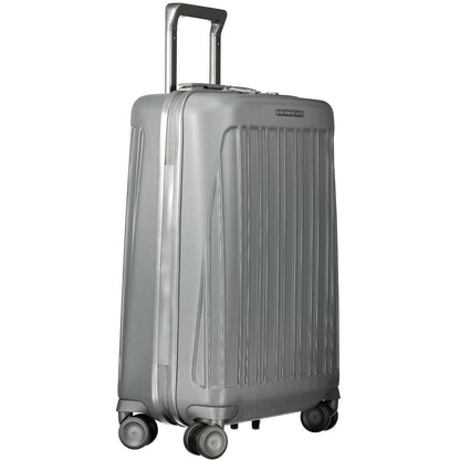 Piquadro Gray Polycarbonate Men Luggage