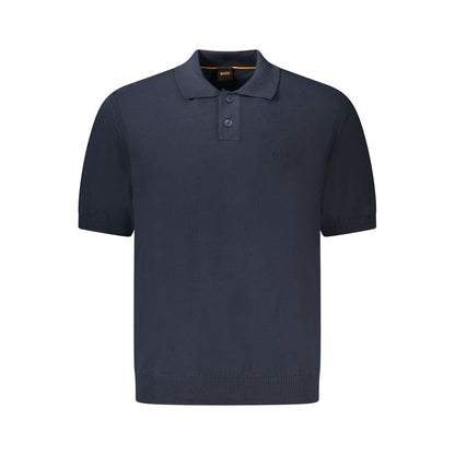 Hugo Boss Blue Cotton Sweater