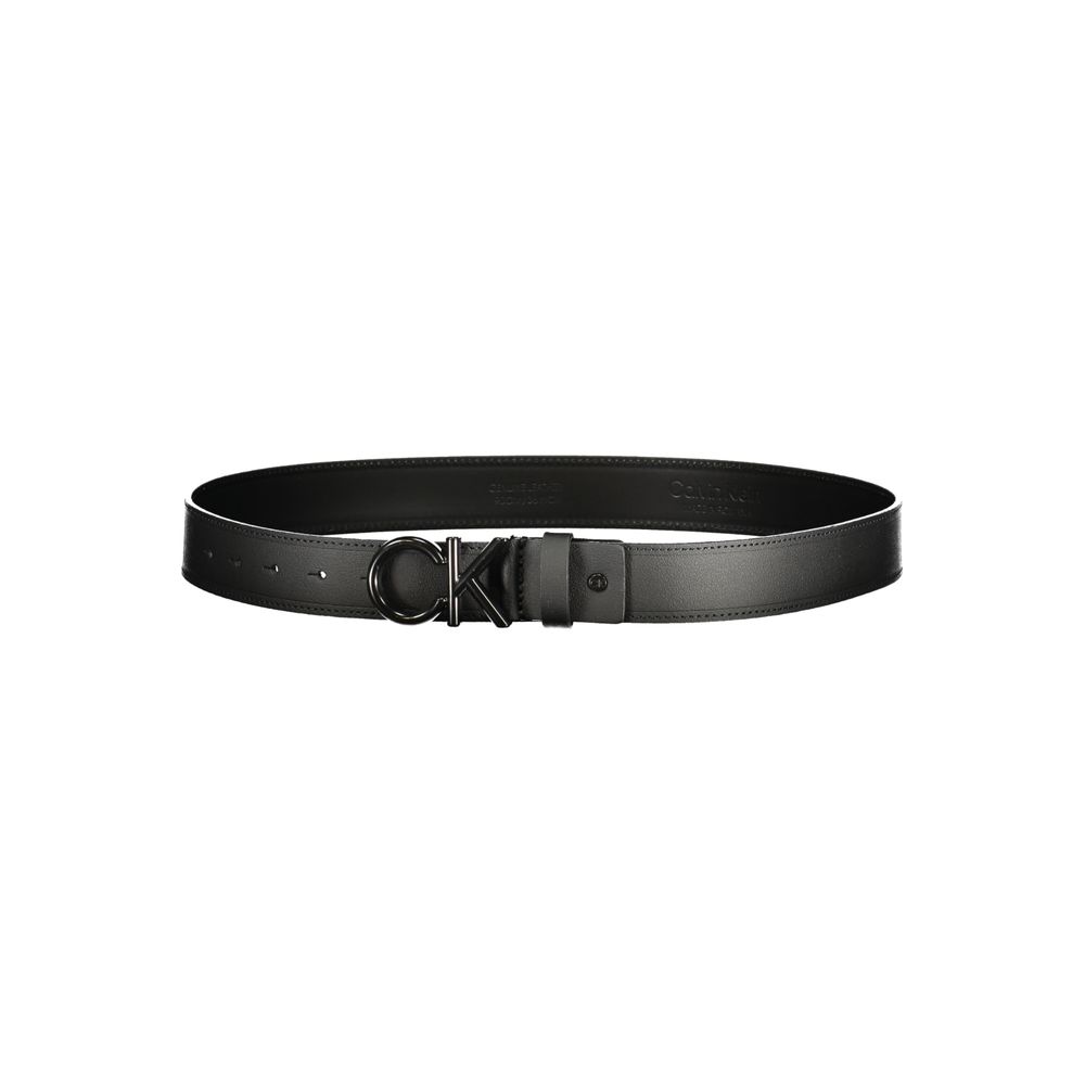 Calvin Klein Black Leather Men Belt