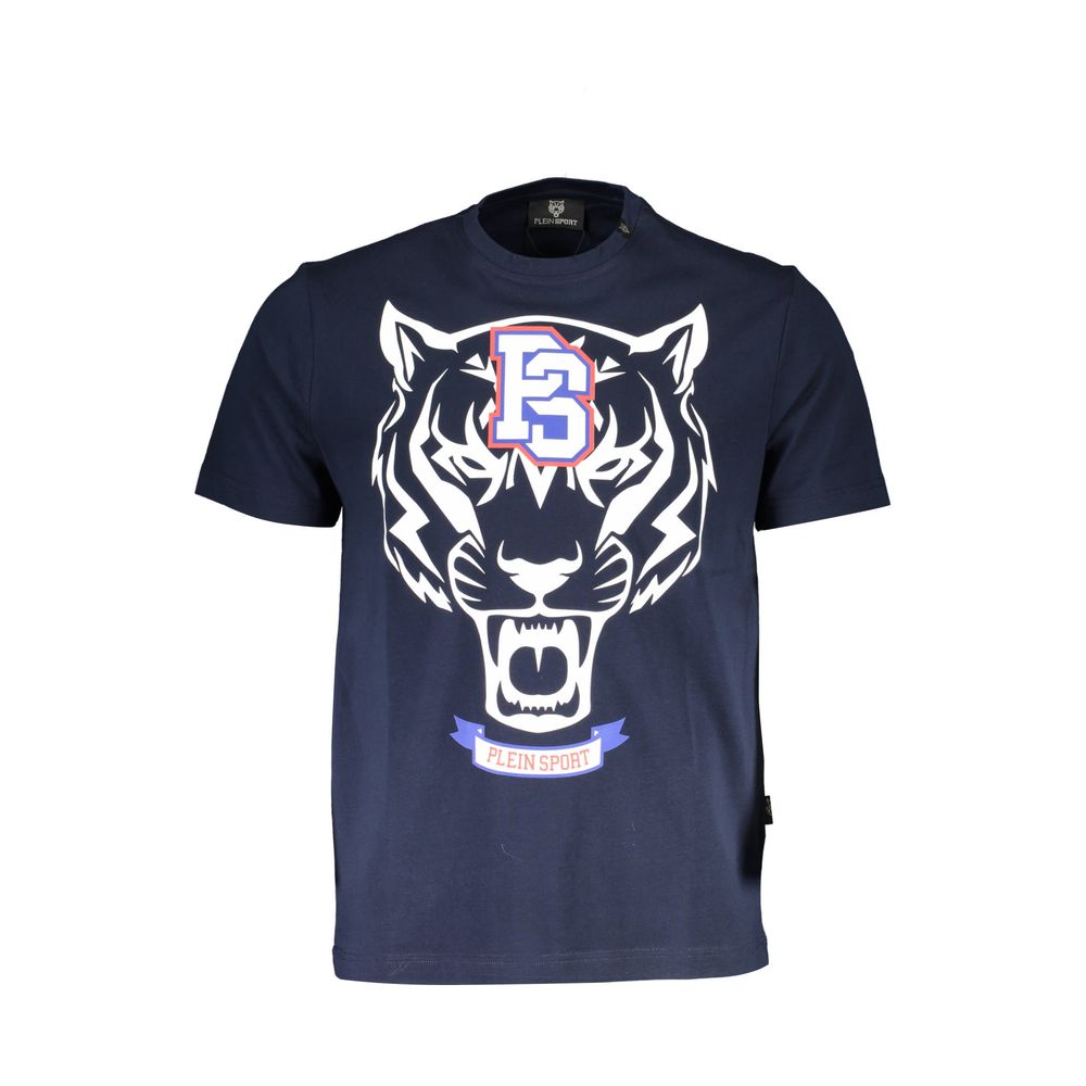 Plein Sport Blue Cotton Men T-Shirt