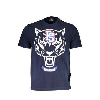 Plein Sport Blue Cotton Men T-Shirt