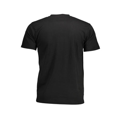 Sergio Tacchini Black Cotton Men T-Shirt