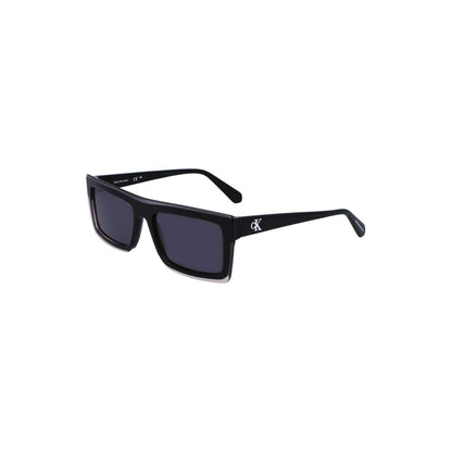 Calvin Klein Black Plastic Men Sunglass