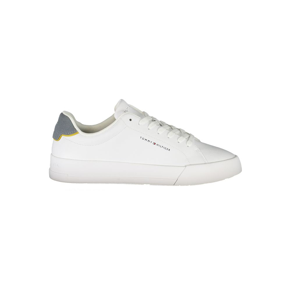Tommy Hilfiger White Leather Men Sneaker