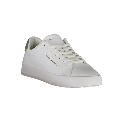 Tommy Hilfiger White Leather Men Sneaker