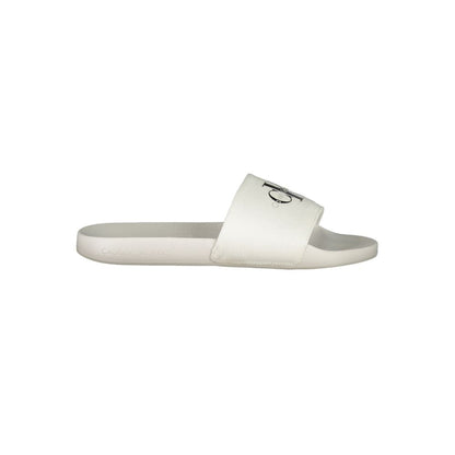 Calvin Klein White Polyester Men Sandal