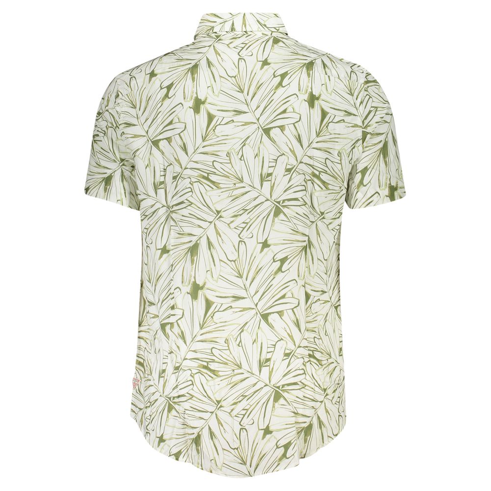 Guess Jeans White Viscose Men Shirt