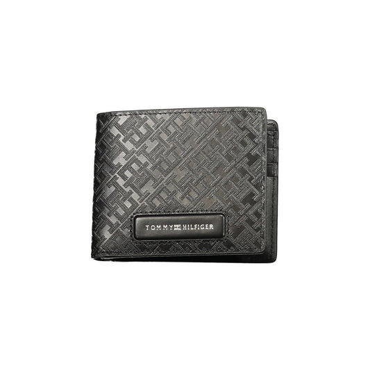 Tommy Hilfiger Black Leather Men Wallet