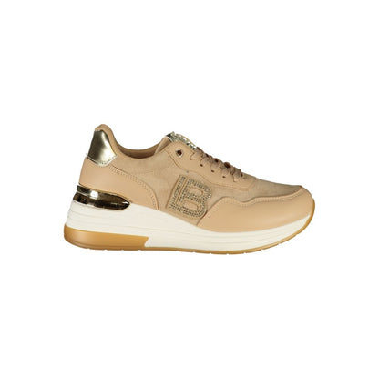 Laura Biagiotti Beige Polyester Women Sneaker