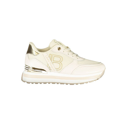Laura Biagiotti Beige Polyester Women Sneaker