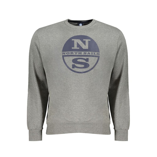 North Sails Brown Cotton Men Sweater