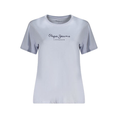 Pepe Jeans Light Blue Cotton Women T-Shirt