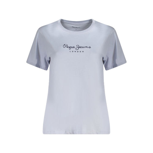 Pepe Jeans Light Blue Cotton Women T-Shirt