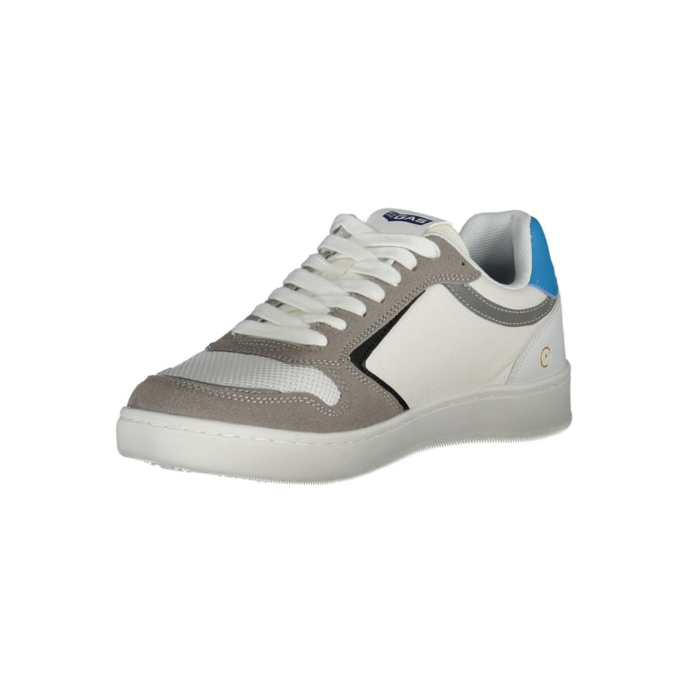 Gas White Polyester Men Sneaker