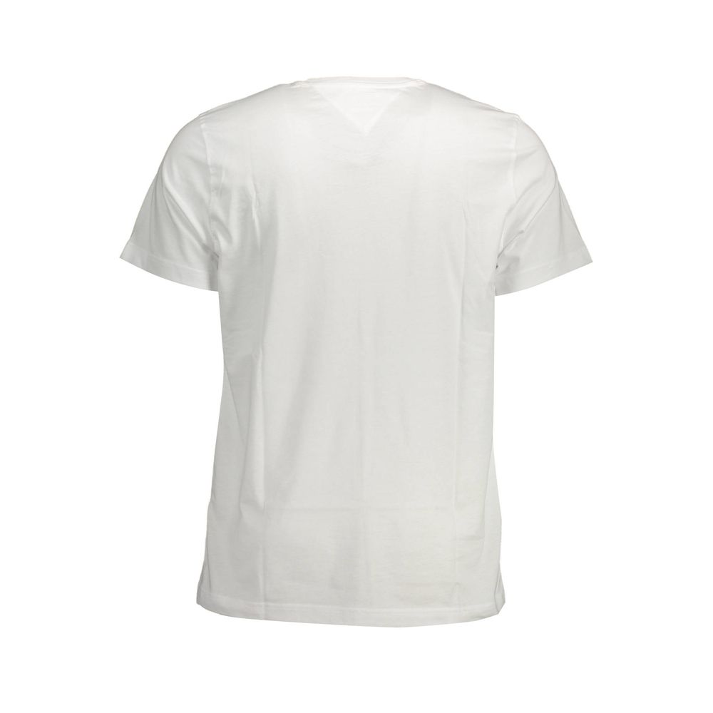 Tommy Hilfiger White Cotton Men T-Shirt