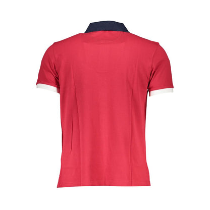 La Martina Red Cotton Polo Shirt
