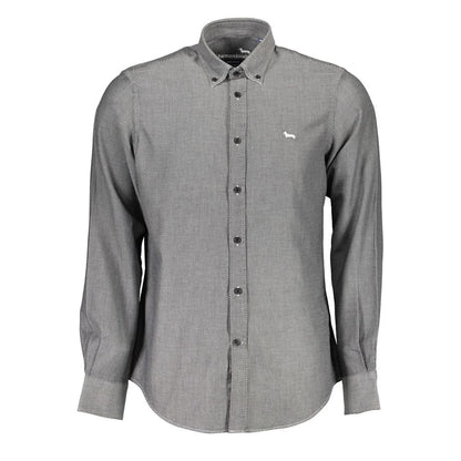 Harmont & Blaine Black Cotton Shirt