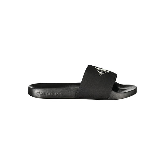 Calvin Klein Black Polyester Women Sandal