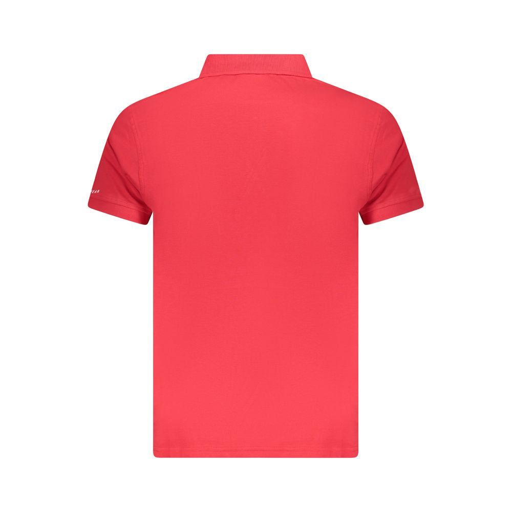 Trussardi Red Cotton Men Polo Shirt